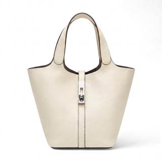 Tote Bag for Women Vegan Leather Bucket Purse… — A21-1 Beige