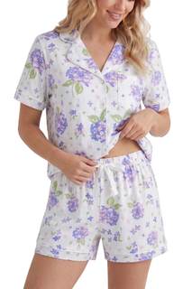 LUBOT 100% Cotton Pajamas for Women 2 Piece PJ Set Button-Down Soft…