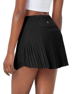baleaf Tennis Skirt Pleated Golf Skorts with 3 Pockets | 14", Built in Shorts…