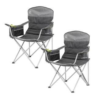 CORE Padded Quad Chair with Built-in Cooler | Folding Chair with Cupholder &…