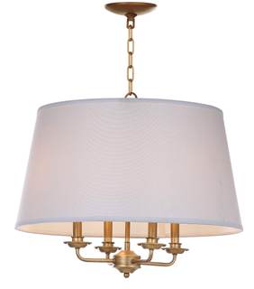SAFAVIEH Lighting - Kimball 4-Light 23-Inch Pendant Light - Gold - Fabric Shade…