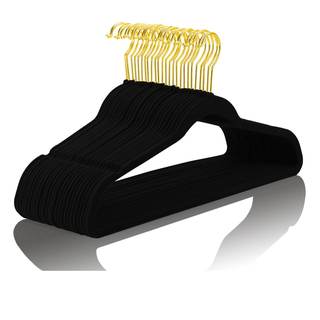 MIZGI Premium Velvet Hangers Pack 50 Pcs Heavyduty - Non Slip Slimline - Velvet…