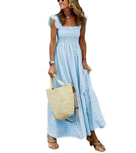 Chic Amazon Blue & White Dresses